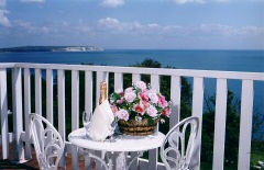 Luxury hotel with stunning sea views